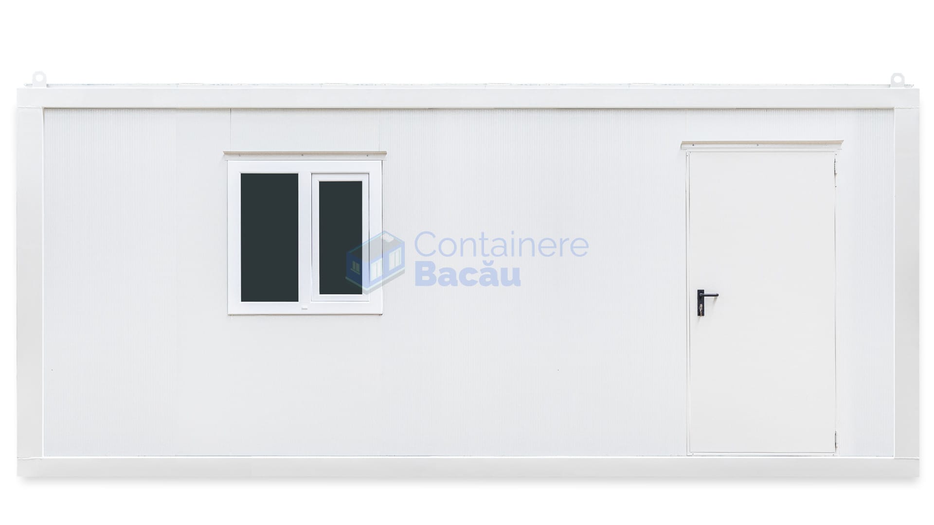 container birou bacau 6metri 1geam alb