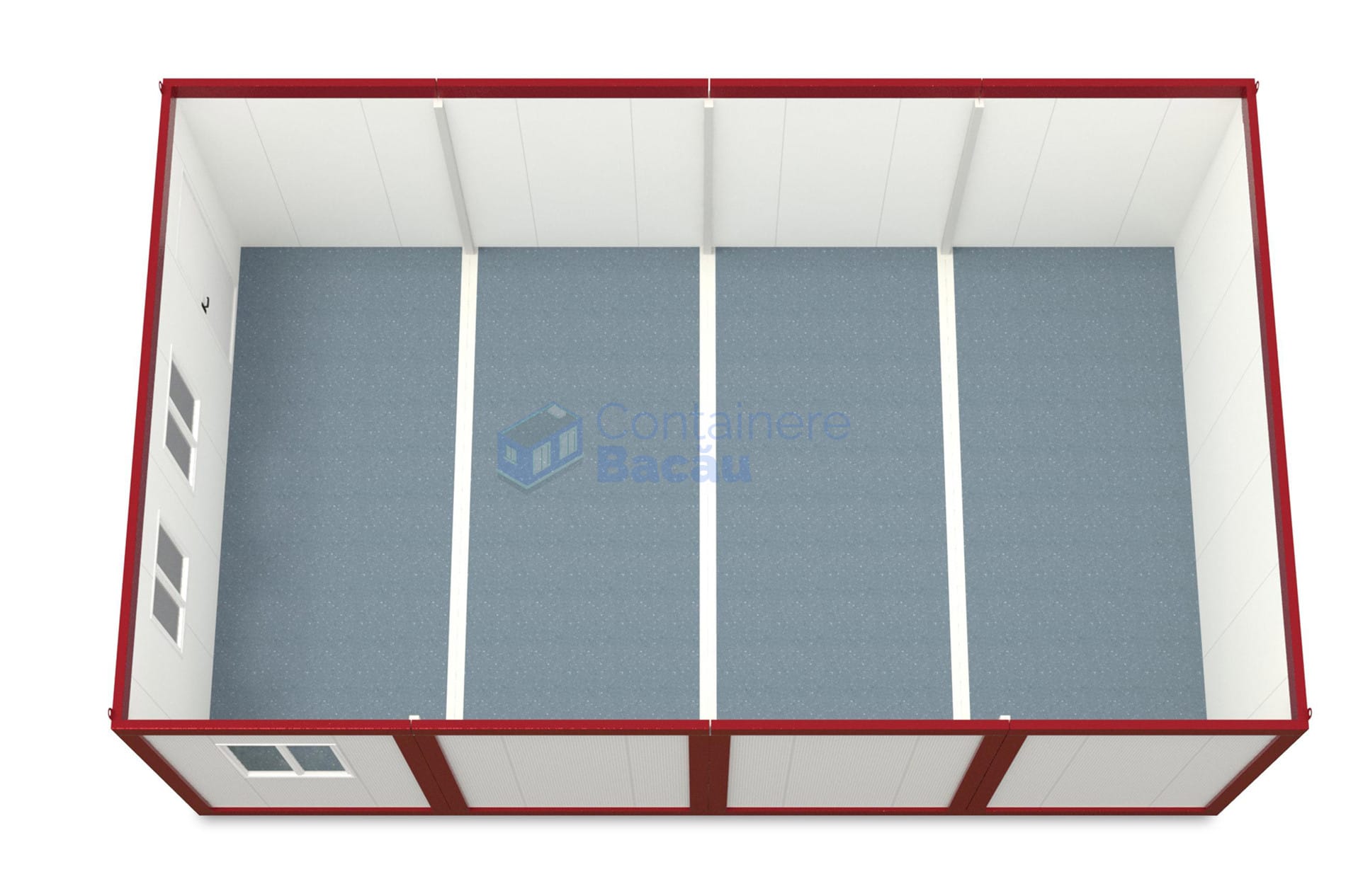 container modular bacau 6x96m rosu2