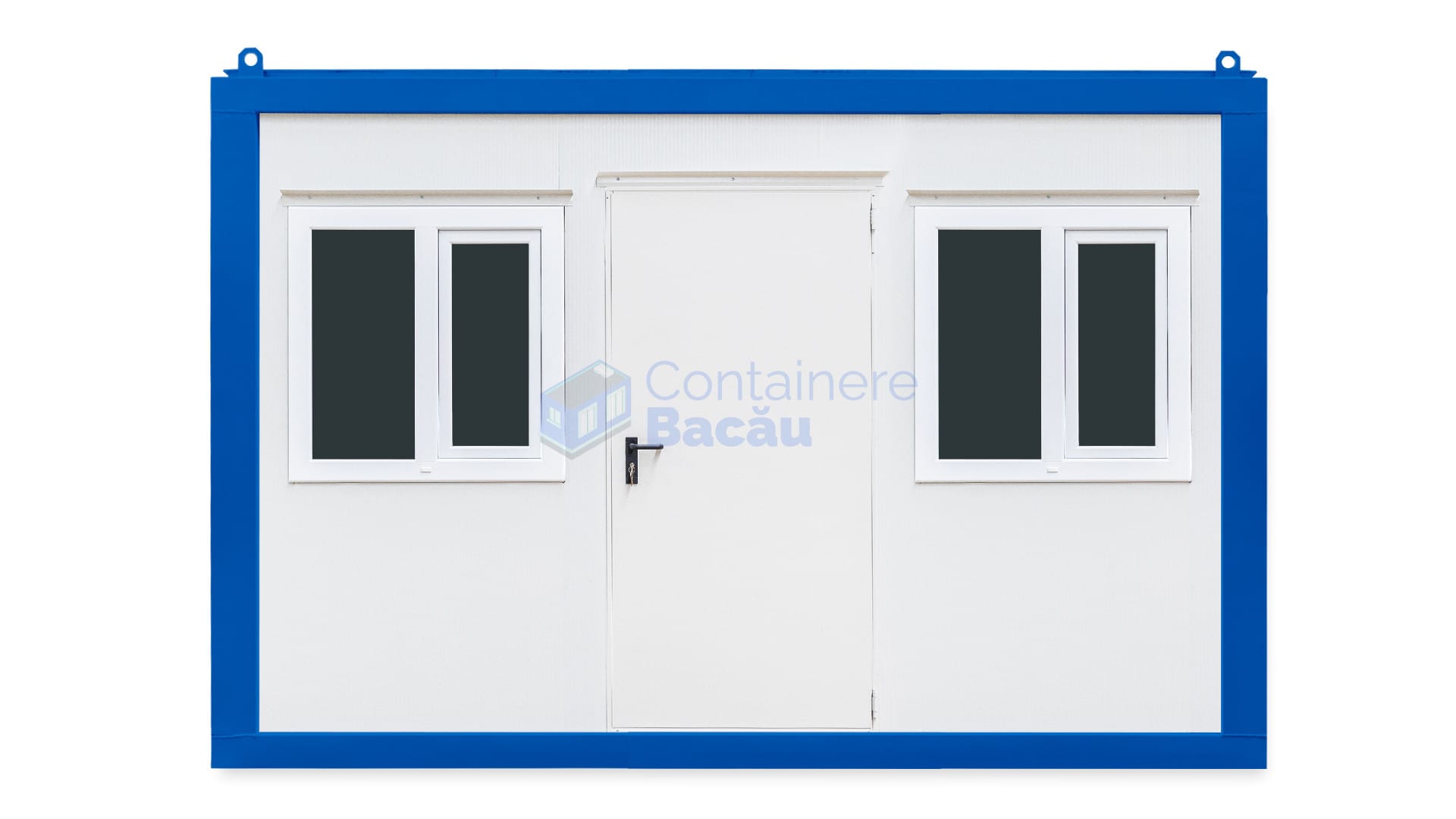 container santier bacau 4metri 2geamuri albastru