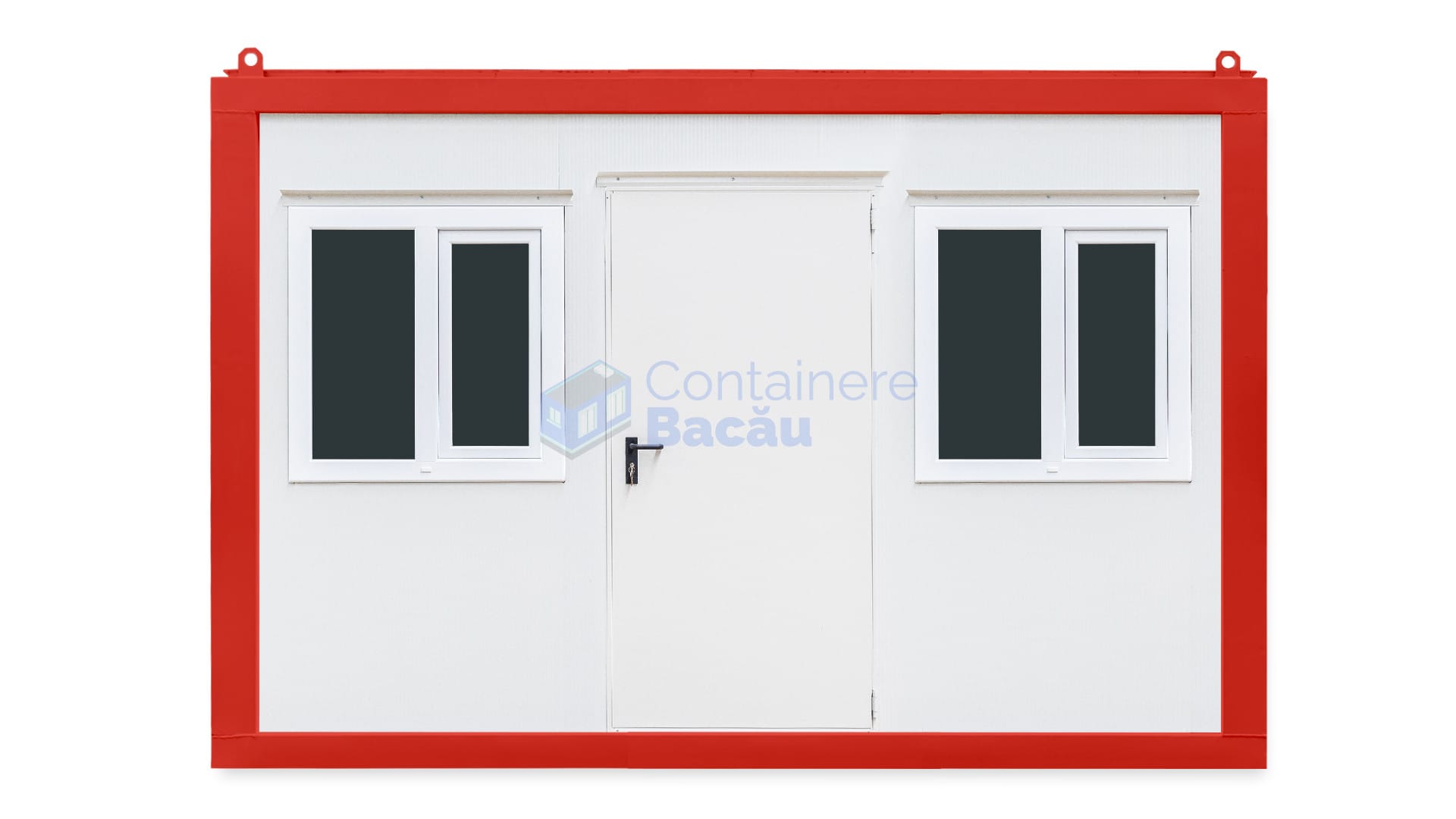 container santier bacau 4metri 2geamuri rosu