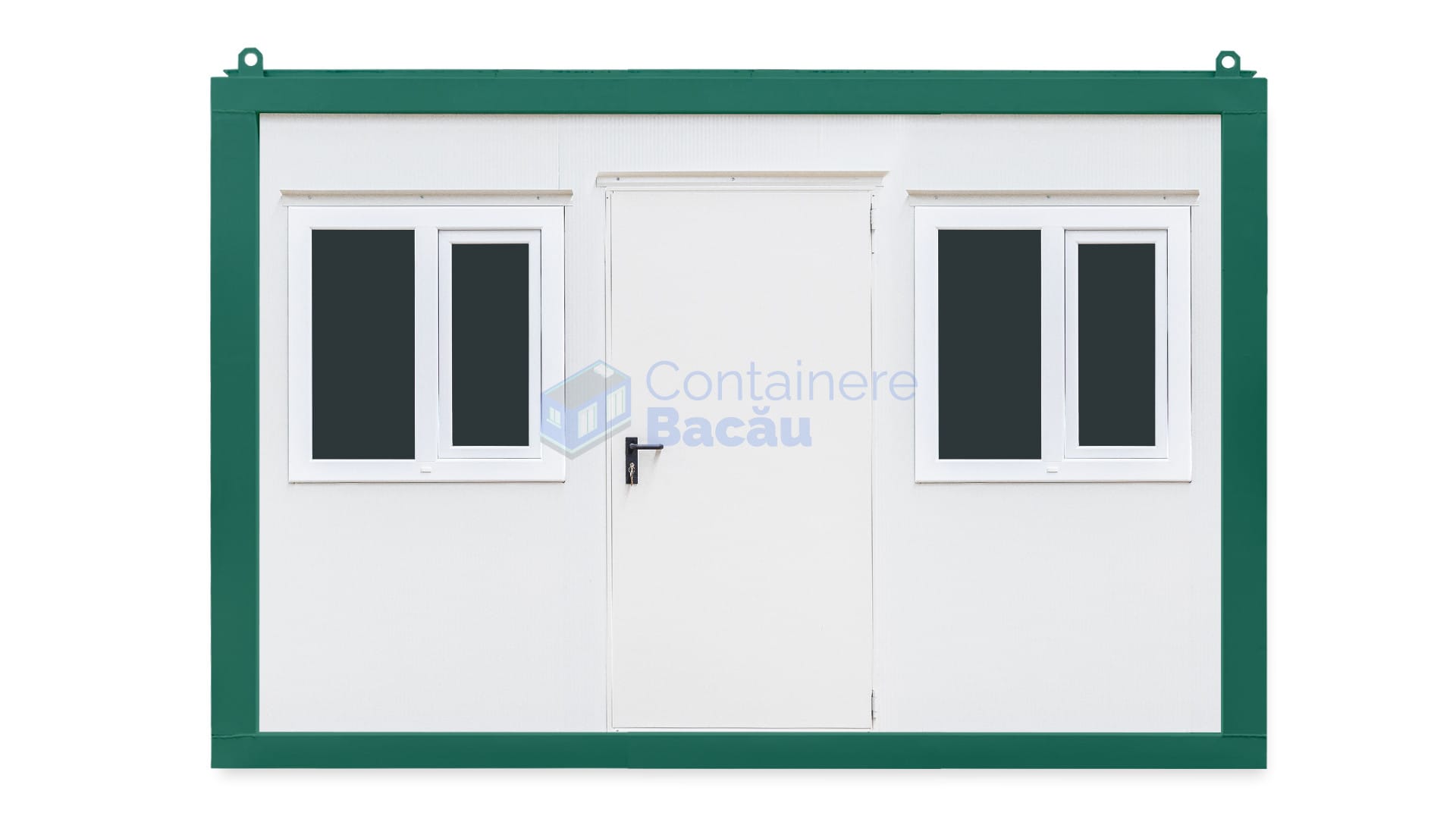 container santier bacau 4metri 2geamuri verde