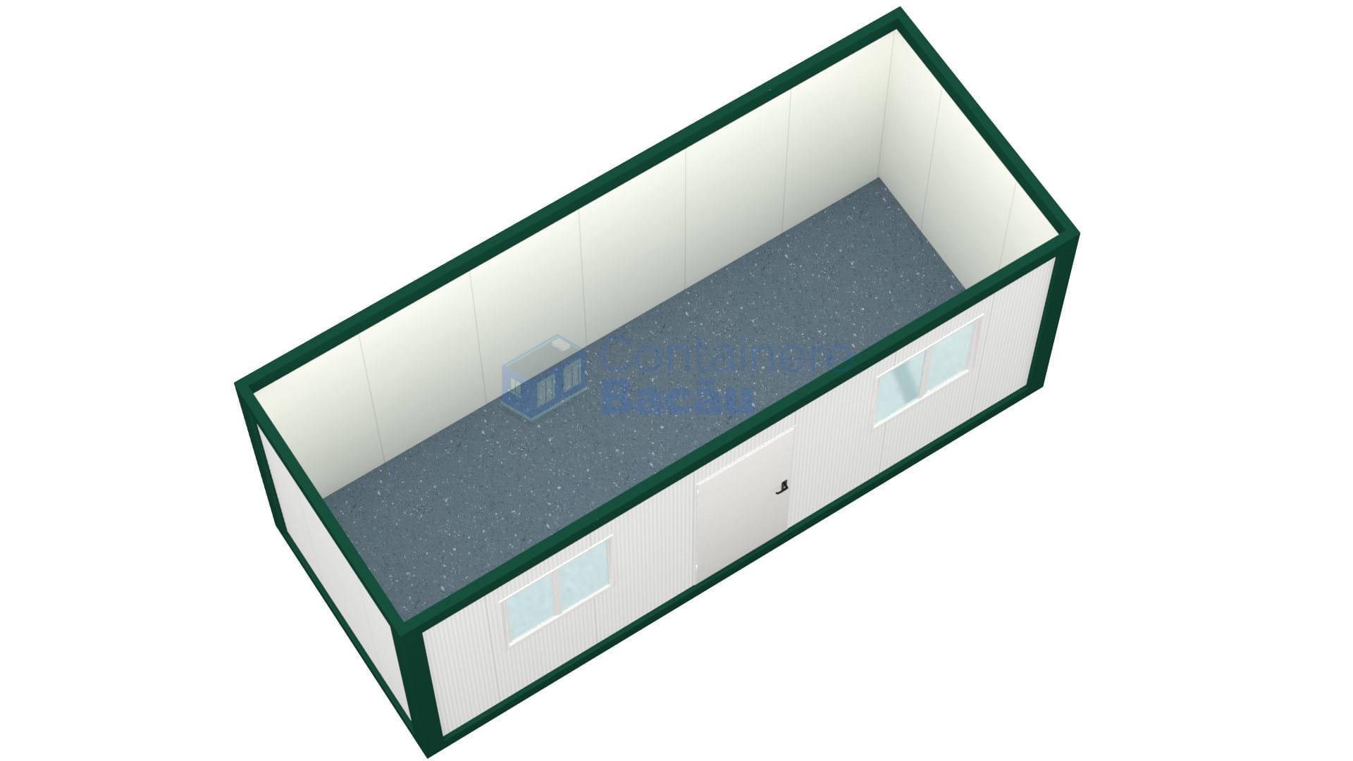 container santier bacau 6metri 2geamuri verde2